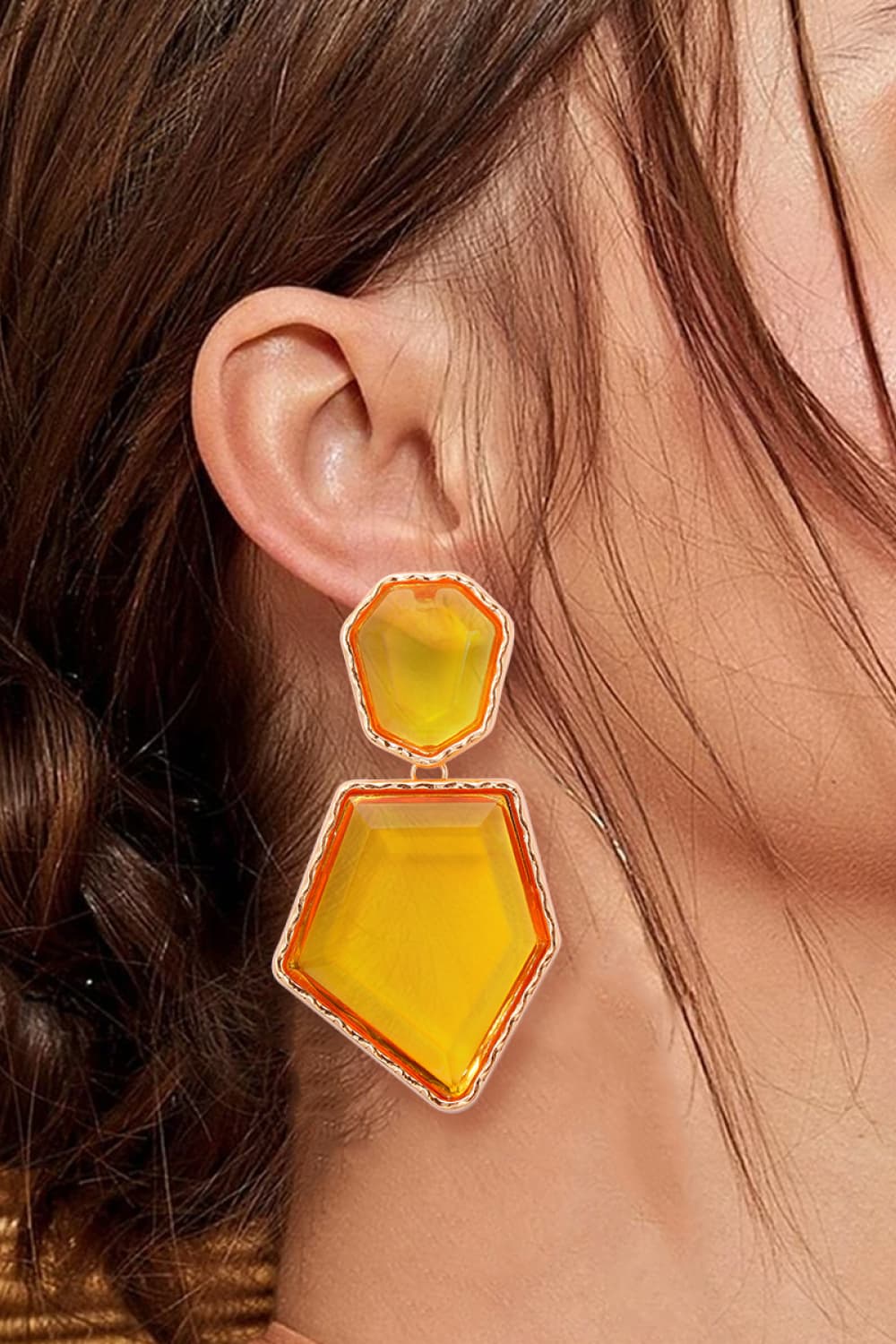 Geometrical Framed Earrings