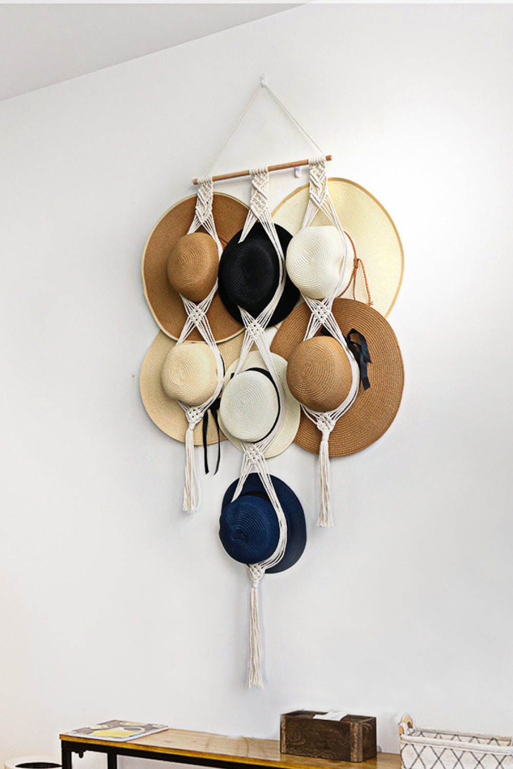 Handmade Macrame Hat Hanger